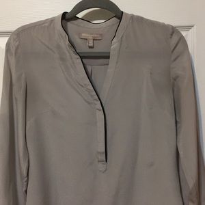 Banana Republic Silk Gray Blouse